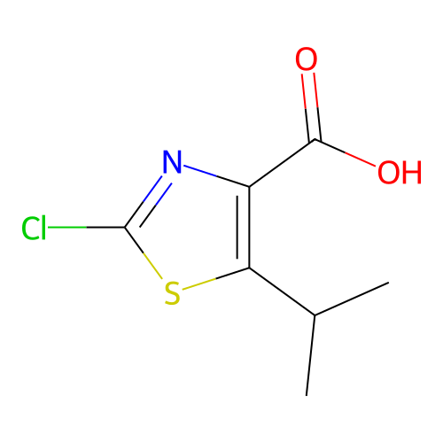 2-Chloro-5-(propan-2-yl)-1,3-thiazole-4-carboxylic acid structure