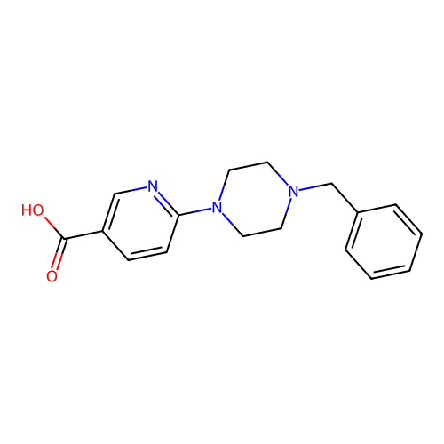 6-(4-Benzylpiperazino)nicotinic acid structure