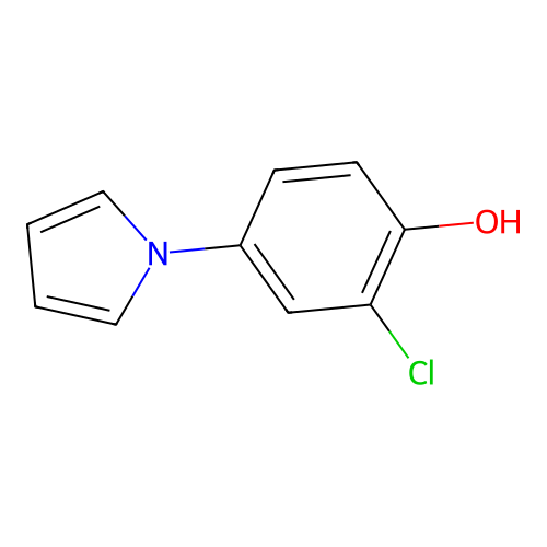 2-Chloro-4-(1H-pyrrol-1-yl)phenol structure