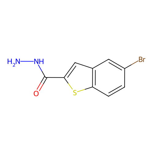 5-Bromo-1-benzothiophene-2-carbohydrazide structure