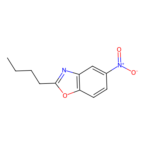 2-Butyl-5-nitro-1,3-benzoxazole structure