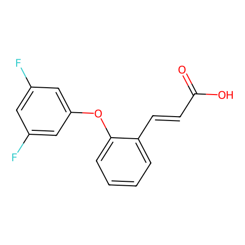 3-[2-(3,5-二氟苯氧基)苯基]丙烯酸 structure