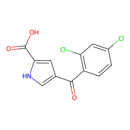 4-(2,4-dichlorobenzoyl)-1H-pyrrole-2-carboxylic Acid structure