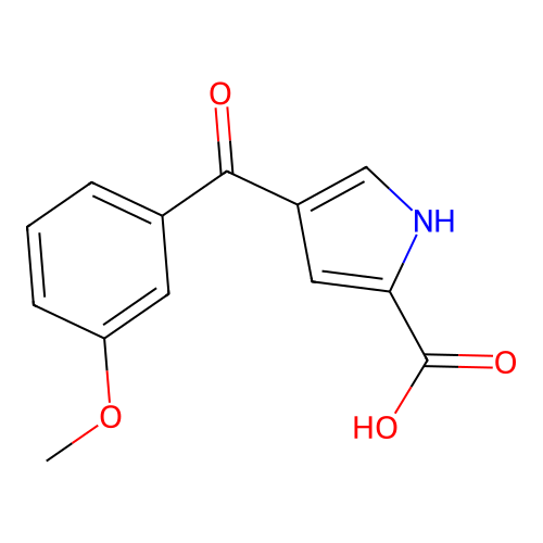 4-(3-methoxybenzoyl)-1H-pyrrole-2-carboxylic Acid structure