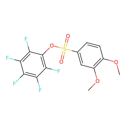 2,3,4,5,6-Pentafluorophenyl 3,4-dimethoxybenzenesulfonate structure