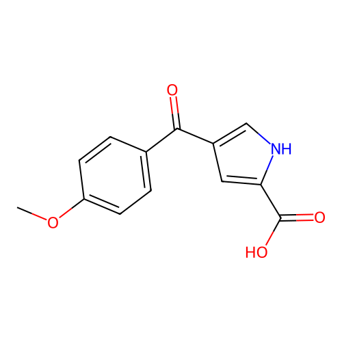 4-(4-methoxybenzoyl)-1H-pyrrole-2-carboxylic Acid structure