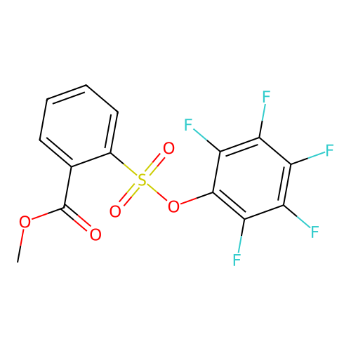 Methyl 2-[(2,3,4,5,6-pentafluorophenoxy)sulfonyl]-benzenecarboxylate structure