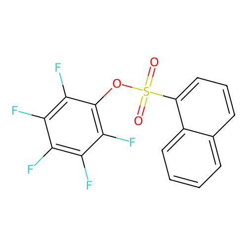 2,3,4,5,6-Pentafluorophenyl 1-naphthalenesulfonate structure