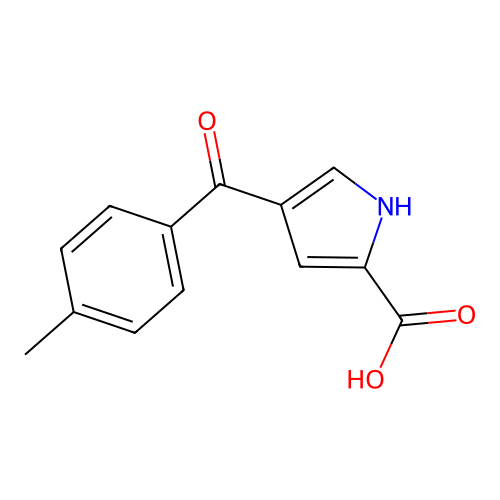 4-(4-methylbenzoyl)-1H-pyrrole-2-carboxylic Acid structure