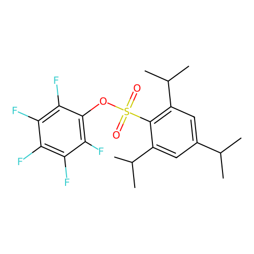 2,3,4,5,6-Pentafluorophenyl 2,4,6-triisopropylbenzenesulfonate structure