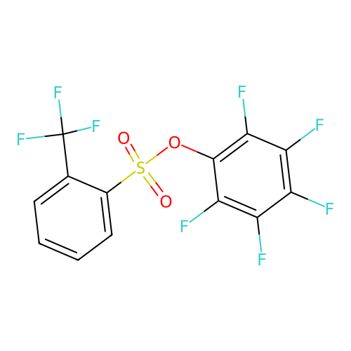 2,3,4,5,6-Pentafluorophenyl 2-(trifluoromethyl)benzenesulfonate structure