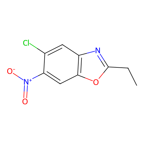5-Chloro-2-ethyl-6-nitro-1,3-benzoxazole structure