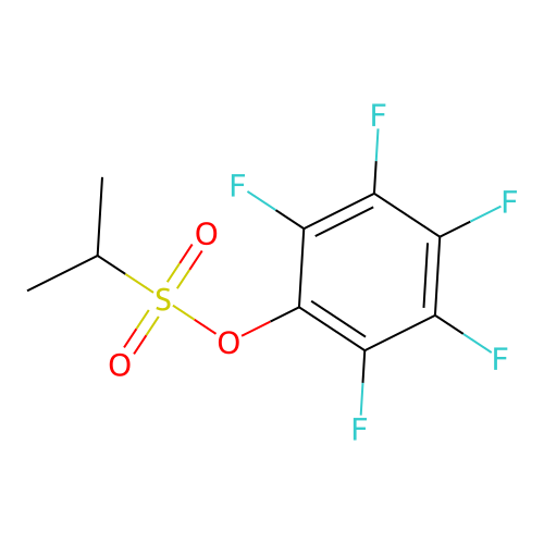2,3,4,5,6-Pentafluorophenyl 2-propanesulfonate structure