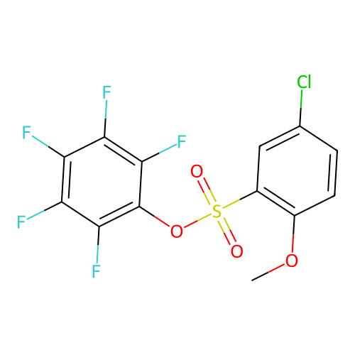 2,3,4,5,6-Pentafluorophenyl 5-chloro-2-methoxybenzenesulfonate structure