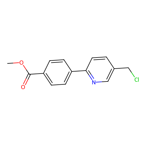 Methyl 4-(5-(chloromethyl)pyridin-2-yl)benzoate structure