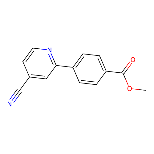 Methyl 4-(4-cyanopyridin-2-yl)benzoate structure