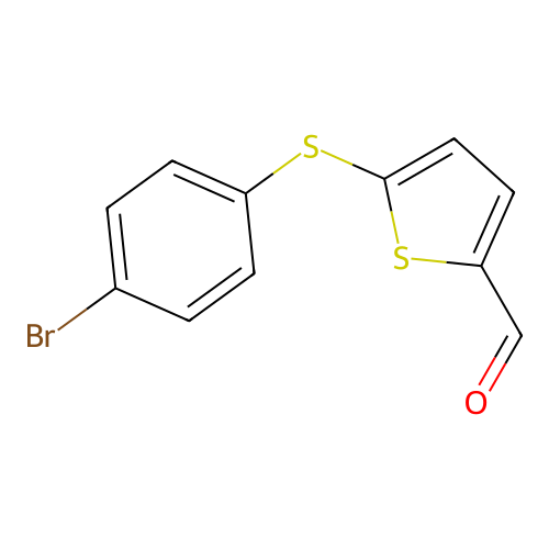 5-[(4-Bromophenyl)sulfanyl]-2-thiophenecarbaldehyde structure