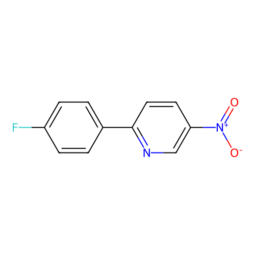 2-(4-Fluorophenyl)-5-nitropyridine structure