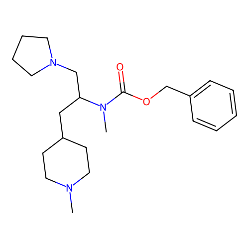 1-Pyrrolidin-2-(N-Cbz-N-methyl)amino-3-(4'-N-methyl)piperidine-propane structure