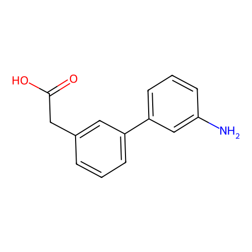 (3'-Amino-biphenyl-3-yl)-acetic acid structure