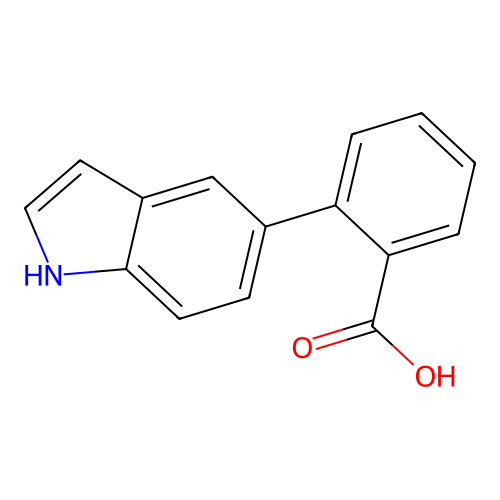2-(1H-indol-5-yl)benzoic Acid structure