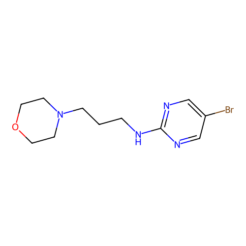 (5-Bromo-pyrimidin-2-YL)-(3-morpholin-4-YL-propyl)-amine structure