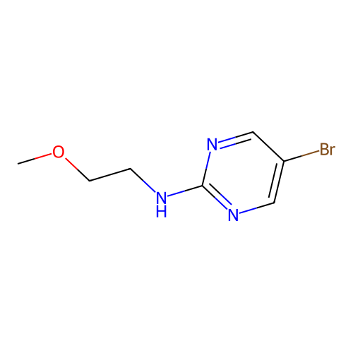 5-Bromo-2-(2-methoxyethylamino)pyrimidine structure