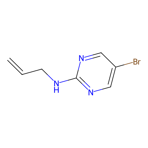 N-Allyl-5-bromopyrimidin-2-amine structure