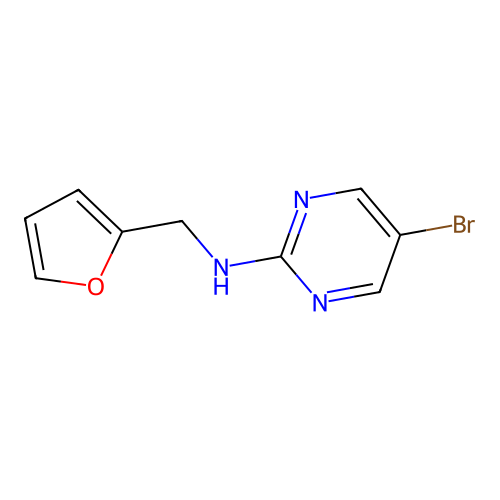 5-Bromo-2-(furan-2-ylmethylamino)pyrimidine structure