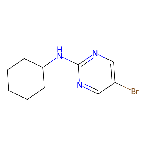 5-Bromo-2-cyclohexylaminopyrimidine structure