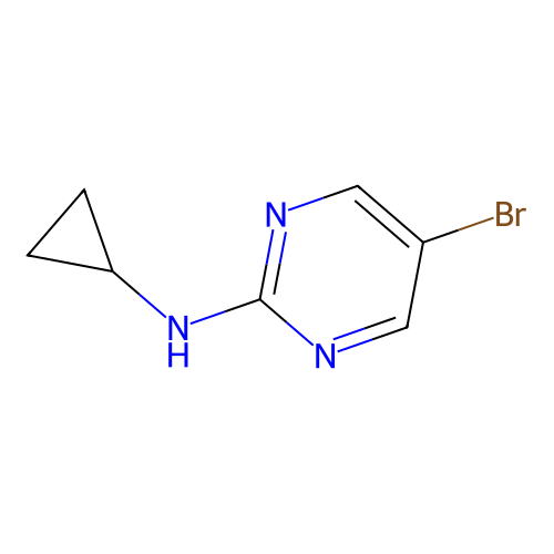 5-bromo-N-cyclopropylpyrimidin-2-amine structure