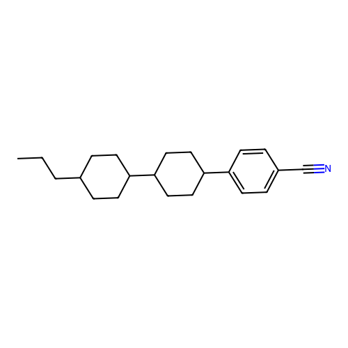 4-[4-(4-丙基环己基)环己基]苯甲腈 structure