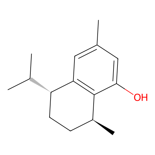 (+)-8-Hydroxycalamenene structure