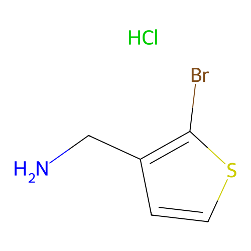 (2-bromothiophen-3-yl)methanamine Hydrochloride structure