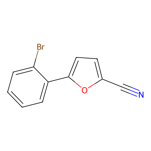 5-(2-Bromophenyl)furan-2-carbonitrile structure