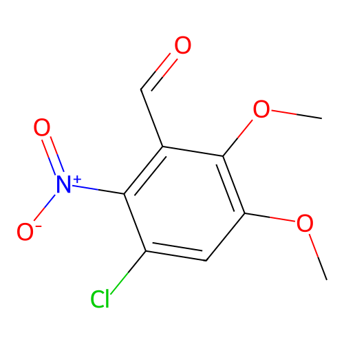 3-Chloro-5,6-dimethoxy-2-nitrobenzaldehyde structure