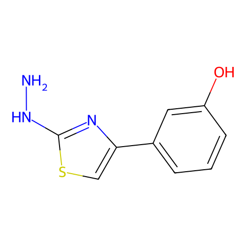 3-(2-Hydrazino-thiazol-4-yl)-phenol structure