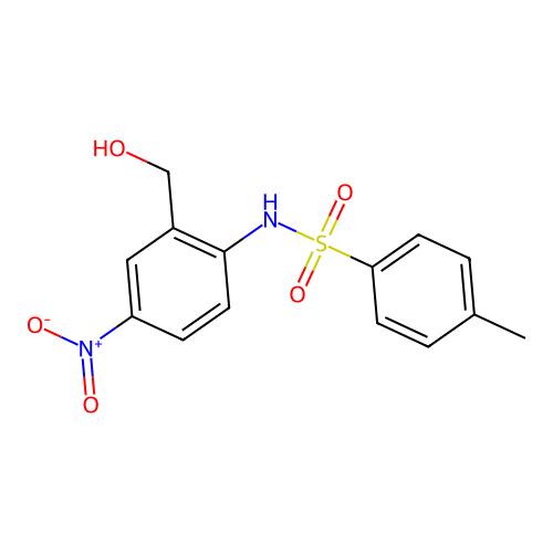 N-(2-(Hydroxymethyl)-4-nitrophenyl)-4-methylbenzenesulfonamide structure
