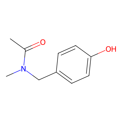 N-(4-Hydroxybenzyl)-N-methylacetamide structure