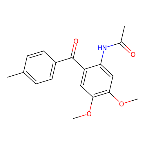N-[4,5-Dimethoxy-2-(4-methyl-benzoyl)-phenyl]-acetamide structure
