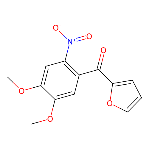 (4,5-Dimethoxy-2-nitrophenyl)(furan-2-yl)methanone structure