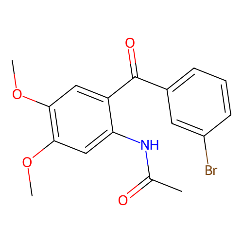 N-(2-(3-Bromobenzoyl)-4,5-dimethoxyphenyl)acetamide structure