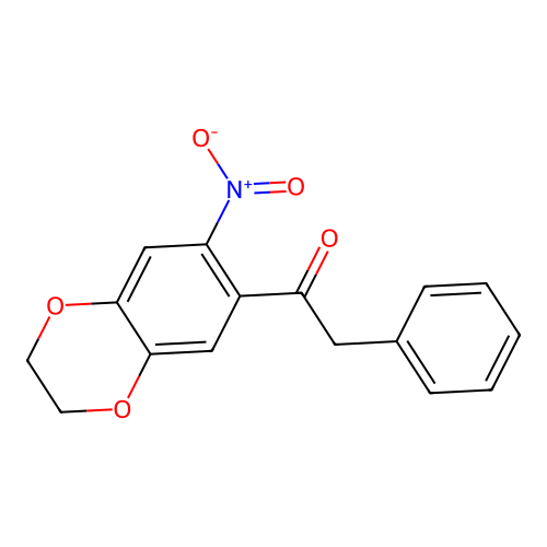 1-(7-Nitro-2,3-dihydrobenzo[b][1,4]dioxin-6-yl)-2-phenylethanone structure