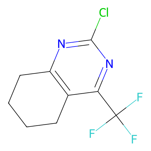 2-Chloro-4-(trifluoromethyl)-5,6,7,8-tetrahydroquinazoline structure