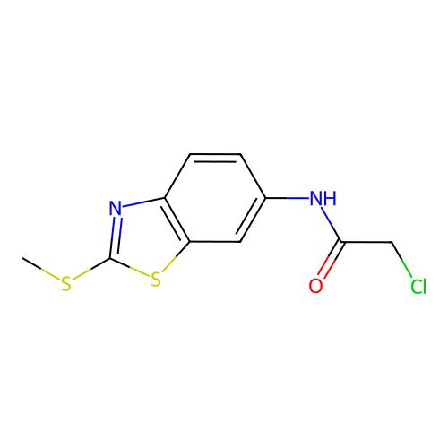 2-Chloro-N-(2-(methylthio)benzo[d]thiazol-6-yl)acetamide structure