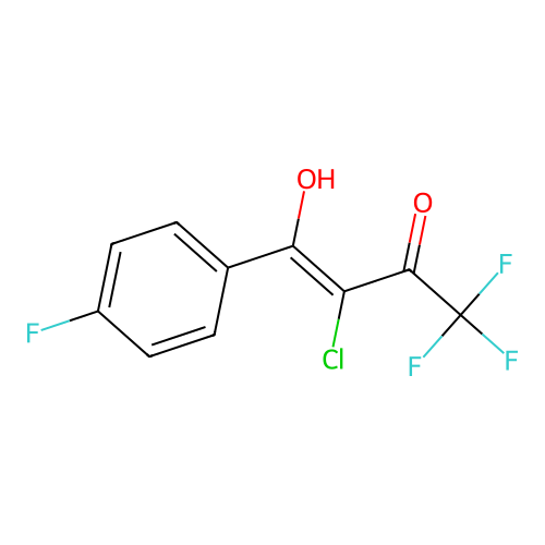 3-Chloro-1,1,1-trifluoro-4-(4-fluorophenyl)-4-hydroxybut-3-en-2-one structure