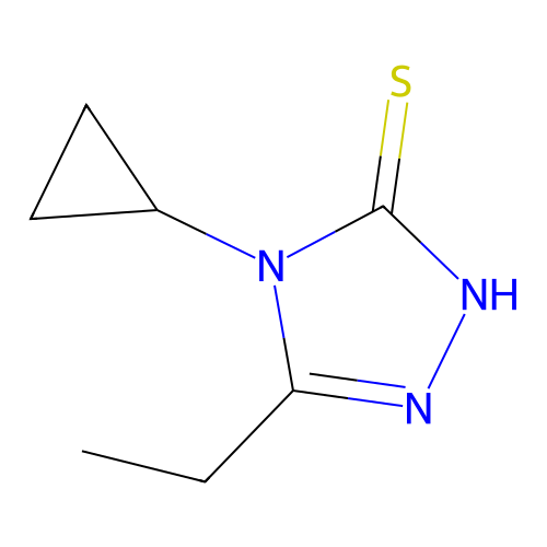 4-cyclopropyl-5-ethyl-4H-1,2,4-triazole-3-thiol structure