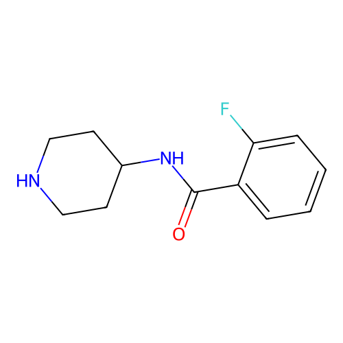 2-Fluoro-N-(piperidin-4-yl)benzamide structure