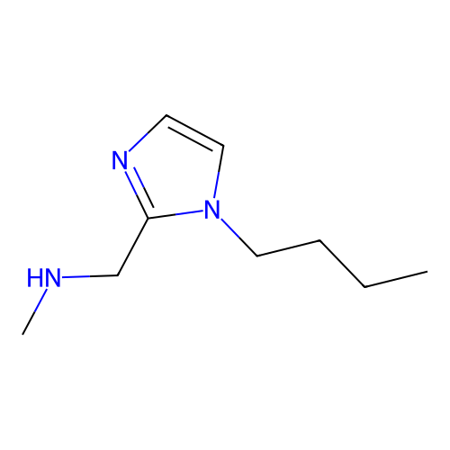 (1-Butyl-1H-imidazol-2-ylmethyl)-methyl-amine structure