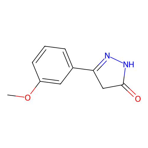 5-(3-Methoxy-phenyl)-2,4-dihydro-pyrazol-3-one structure